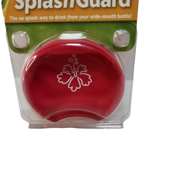 Guyotdesigns Universal Splash Guard Red Hibiscus Flower Wide Mouth Water Bottles - Picture 7 of 7